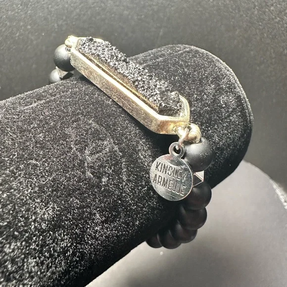 Kinsley Armelle Adelaide Collection Raven Quartz Bracelet - Picture 3 of 4